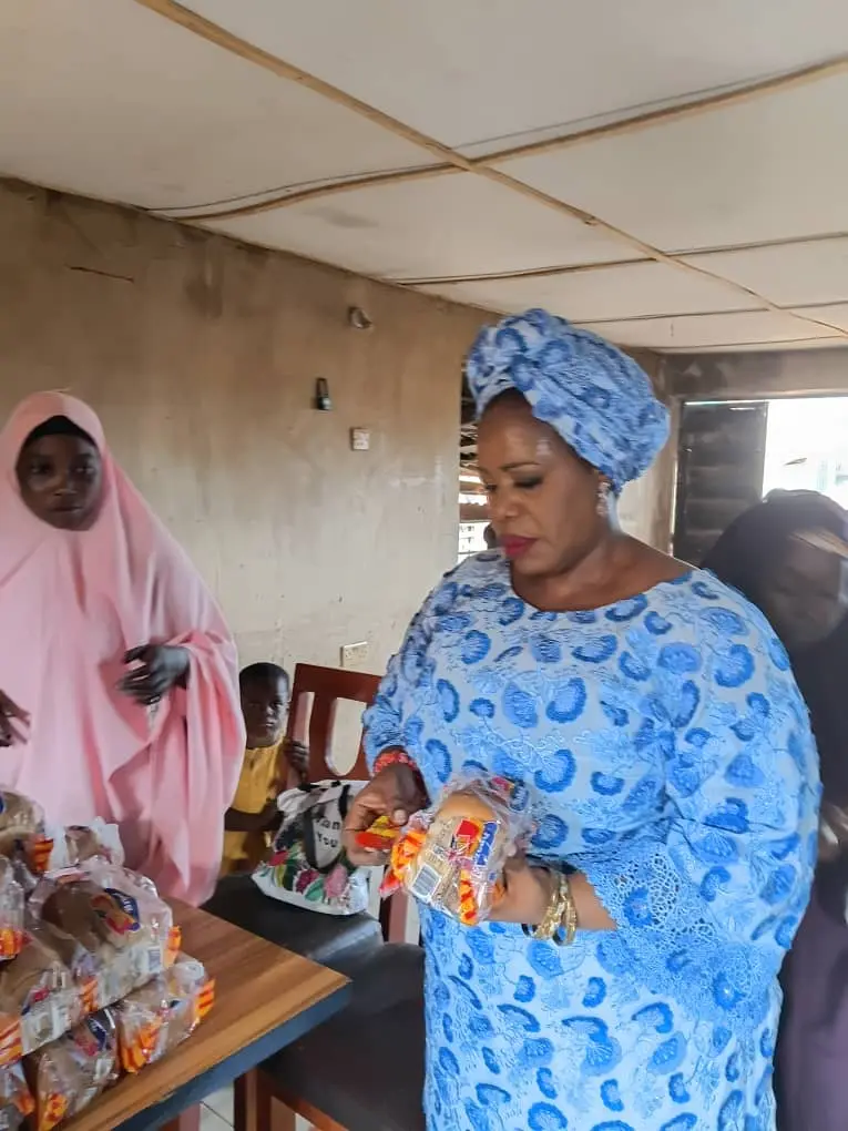 Food packs distributed at a community relief outreach